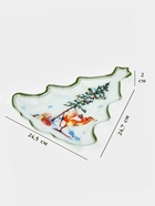 Блюдо сервировочное новогоднее Доляна «Зверьки в лесу», 24.5×24.7×2 см, стекло, белое - фото 7729747