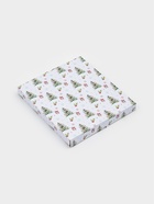 Блюдо сервировочное новогоднее Доляна «Зверьки в лесу», 24.5×24.7×2 см, стекло, белое - Фото 5