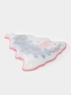 Блюдо сервировочное новогоднее Доляна «С Новым Годом», 24.5×24.7×2 см, стекло, белое - фото 7729752