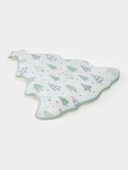 Блюдо сервировочное новогоднее Доляна «Ёлочка», 24.5×24.7×2 см, стекло, белое - фото 7729756