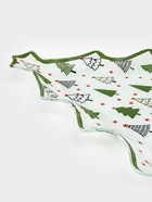 Блюдо сервировочное новогоднее Доляна «Ёлочка», 24.5×24.7×2 см, стекло, белое - фото 7729757