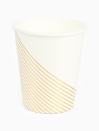 Набор посуды для праздника на 12 персон, белый с золотом (тарелки 23 см, стакан 250 мл) 10886689