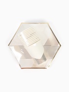 Набор посуды для праздника на 12 персон, белый с золотом (тарелки 23 см, стакан 250 мл) 10886689