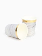 Набор посуды для праздника на 20 персон, мрамор белый (тарелки 23 см, стакан 250 мл) 10886692