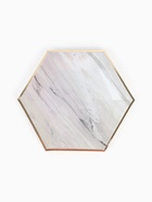 Набор посуды для праздника на 20 персон, мрамор белый (тарелки 23 см, стакан 250 мл) 10886692