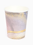 Набор посуды для праздника на 12 персон, мрамор розовый (тарелки 23 см, стакан 250 мл) 10886693