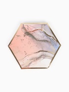 Набор посуды для праздника на 20 персон, мрамор розовый (тарелки 23 см, стакан 250 мл) 10886694