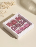 Набор свечей декоративных «Пионы», 9 шт. 3.5×3.5×2.5 см, розово-фиолетовые, 14×14×4 см  (артикул 10913505)  большой выбор товаров оптом и в розницу по низким ценам с доставкой