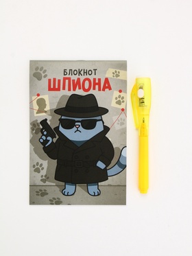 Подарочный набор, ручка шпион, блокнот А6, 16 л. Супершпионский набор«