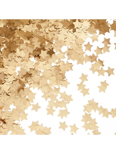 Конфетти «Звезда», золото, хром, 1.5 см, 50 г