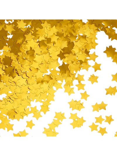 Конфетти «Звезда», сусальное золото, хром, 1.5 см, 50 г