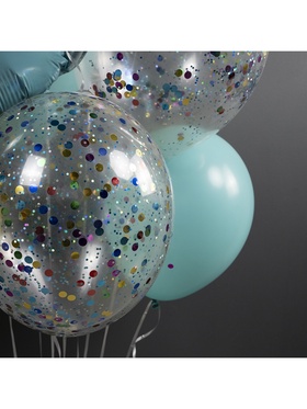 Конфетти «Шестиугольники» голубые, перламутр, 0.3 см, 90 г