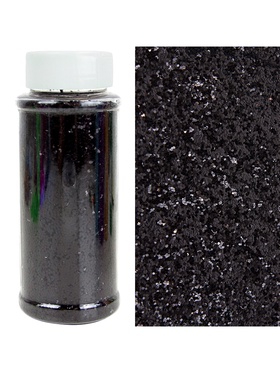 Конфетти «Шестиугольники» чёрные, металлик, 0.1 см, 90 г