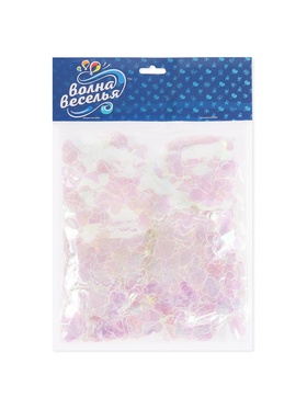 Конфетти «Сердце» перламутровый, хамелеон, 1.5 см, 50 г