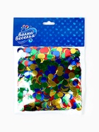 Конфетти «Круг» металлик, 1 см, 50 г, МИКС 10958993