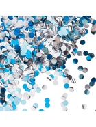 Конфетти «Круг» голубой МИКС, металлик, 1 см, 50 г - Фото 2
