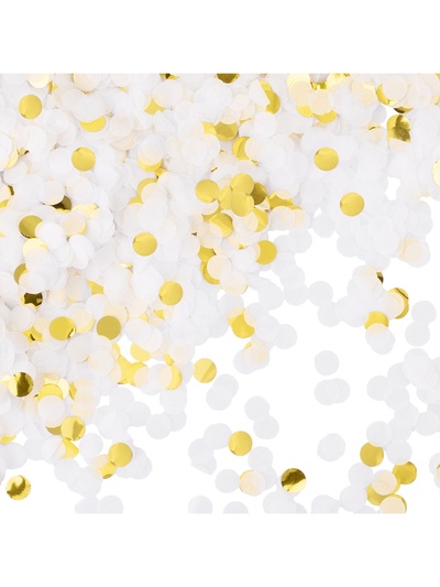 Конфетти «Круг», фольга и тишью, золотой МИКС, металлик, 1 см, 50 г