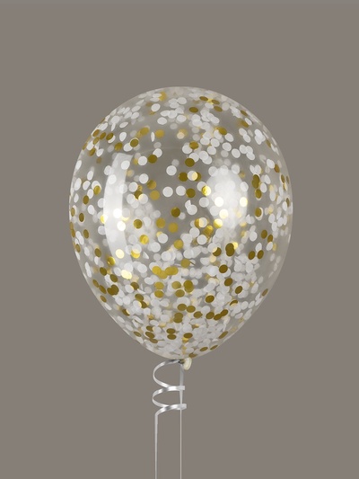 Конфетти «Круг», фольга и тишью, золотой МИКС, металлик, 1 см, 50 г