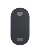 Зеркало интерьерное настенное овальное, c окантовкой, 80×40 см, цвет чёрный - фото 14993200