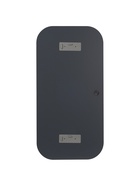 Зеркало интерьерное настенное, с закругленными углами, c окантовкой 80×40 см, цвет чёрный - фото 14993207