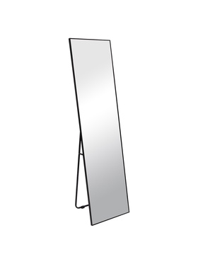 Зеркало интерьерное напольное, в корпусе из алюминия, 150×40 см, цвет чёрный