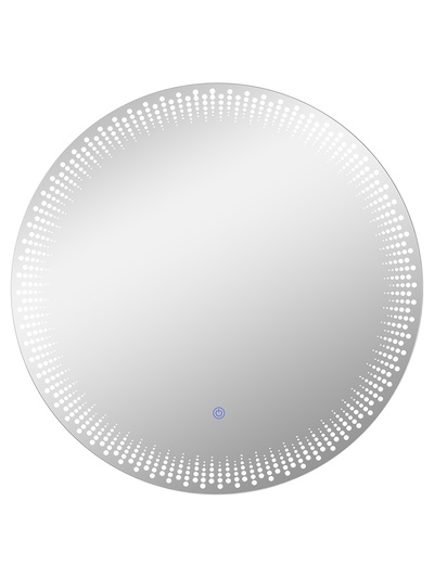 Зеркало настенное сенсорное «Капли», с LED – подсветкой, с гравировкой, d=60 см