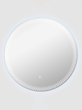 Зеркало настенное сенсорное, с LED – подсветкой, с гравировкой, d=60 см