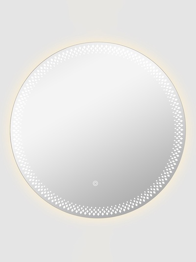 Зеркало настенное сенсорное, с LED – подсветкой, с гравировкой, d=60 см