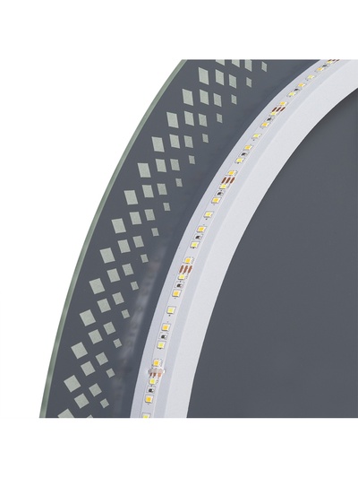 Зеркало настенное сенсорное, с LED – подсветкой, с гравировкой, d=60 см
