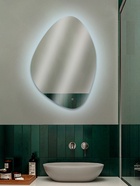Зеркало настенное сенсорное «Капля», с LED – подсветкой, 60×85 см - Фото 4