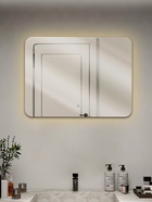 Зеркало настенное сенсорное, с LED – подсветкой, 80×60 см - фото 14993259