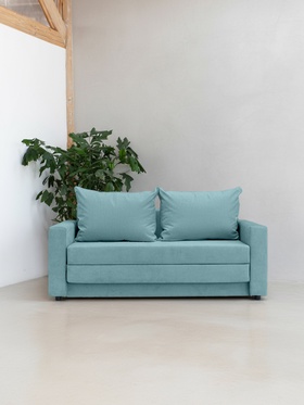 Диван прямой «Верона», механизм аккордеон, обивка велюр, цвет бирюзовый