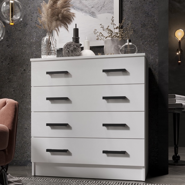 УЦЕНКА Комод для хранения «Эра. К800», 4 ящика, 800×440×830 мм, цвет белый - Фото 1