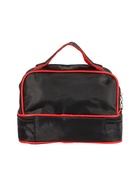 УЦЕНКА Косметичка 2х-секционная Одноцвет, 23*14*16см, 2 отдела на молниях, чёрный - Фото 16