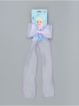 Бант для волос на заколке сиреневый, Холодное сердце