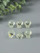 Набор фигурок из эпоксидной смолы флуоресцентные «Приведения», 6 шт., 5×5×3.5 см - фото 63130289