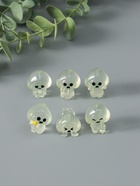 Набор фигурок из эпоксидной смолы флуоресцентные «Приведения», 6 шт., 5×5×3.5 см - Фото 1