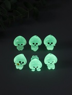Набор фигурок из эпоксидной смолы флуоресцентные «Приведения», 6 шт., 5×5×3.5 см - фото 63130290