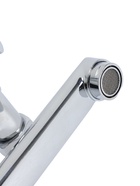 УЦЕНКА Смеситель для ванны ZEIN Z3727, двухвентильный, излив 10 см, лейка 3 режима, хром - Фото 4