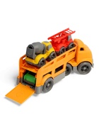 Грузовик - автовоз «Спецтехника», с 3 машинками, подвижные элементы, цвет МИКС - Фото 3