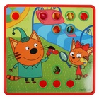 УЦЕНКА Большая пластиковая мозаика для малышей «Три Кота» 10 картинок, 46 фишек PLASMOS-3K - Фото 2