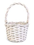 Корзина плетёная для хранения, 22×16×12 см, ручка h=13 см, ива, белая - Фото 3