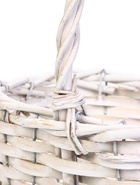 Корзина плетёная для хранения, 22×16×12 см, ручка h=13 см, ива, белая - Фото 4