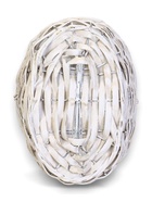 Корзина плетёная для хранения, 22×16×12 см, ручка h=13 см, ива, белая - Фото 7