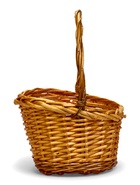 Корзина плетёная для хранения Habia, ива, коричневая, набор 3 шт. - Фото 4