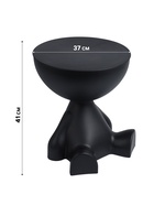 Столик журнальный, 370×370×410 мм, цвет чёрный - Фото 3