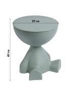 Столик журнальный, 370×370×410 мм, цвет серый - Фото 3