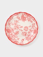 Тарелка Botanica, d=20.5 см, фарфор, белая, красная - Фото 3