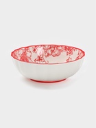 Салатник Botanica, 550 мл, 15×5.5 см, фарфор, белый, красный - Фото 1