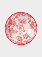 Салатник Botanica, 550 мл, 15×5.5 см, фарфор, белый, красный - Фото 2